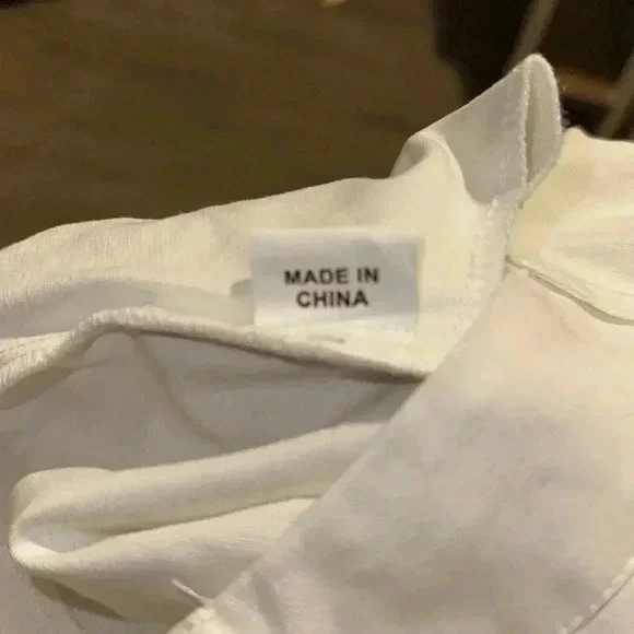 Flare leg white pants woman’s y2k waist 13.5, rise 9, inseam 29 - Picture 5 of 6